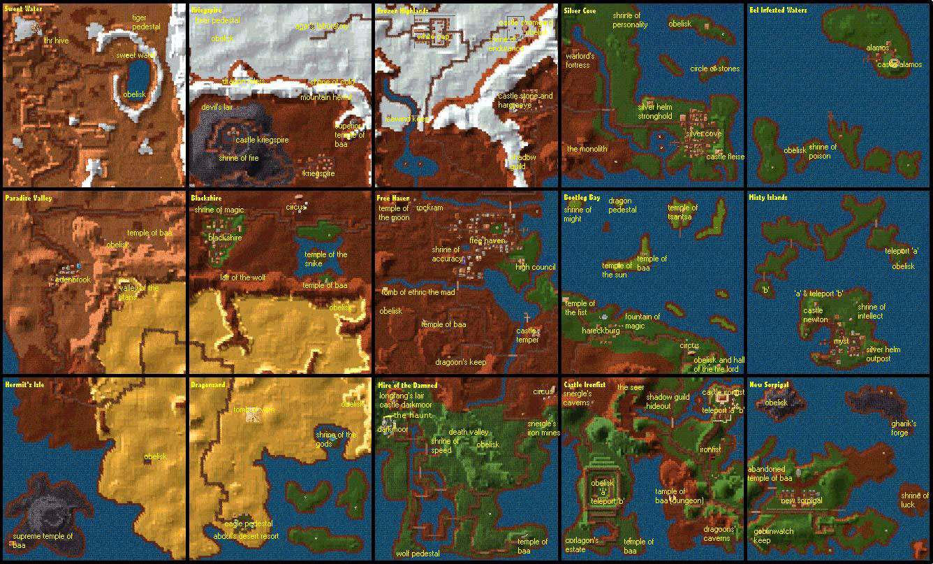might and magic viii maps